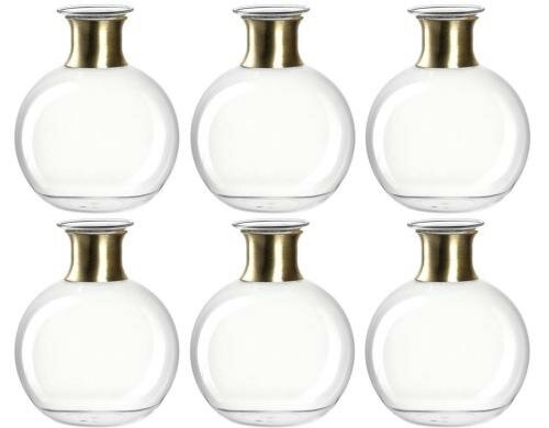 Leonardo Vase Posto rund 12cm 6 Stück, H: 12 cm, D: 10 cm