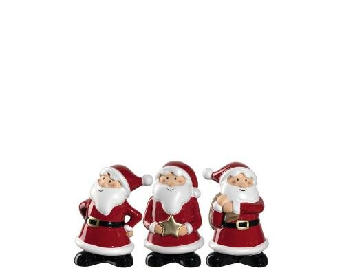 Leonardo Nikolaus Clause 8cm 6 Stück, H: 8cm, B: 5cm, T: 4cm