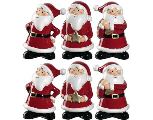 Leonardo Nikolaus Clause 15cm 6 Stück, H: 15cm, B: 9cm, T: 7cm