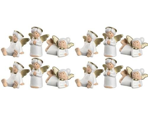 Leonardo Engel Marie 6cm 12 Stück, H: 6cm, B: 5cm, T: 3cm