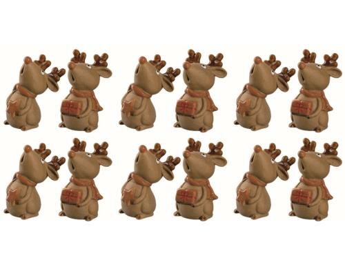 Leonardo Elch Rudolf 7cm 12 Stück, H: 7cm, B: 5cm, T: 4cm