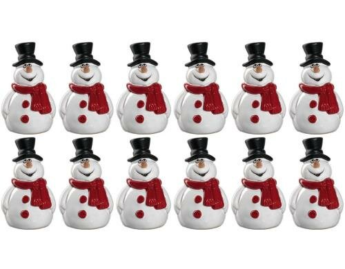 Leonardo Schneemann Gelo 6cm 12 Stück, H: 6cm, B: 3cm, T: 3cm