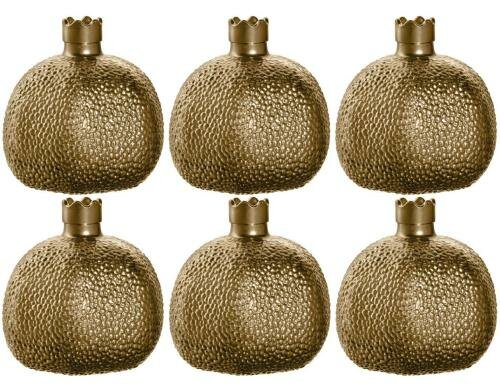 Leonardo Vase Ornare Granatapfel 10cm 6 Stück, 10x10x10cm, gold