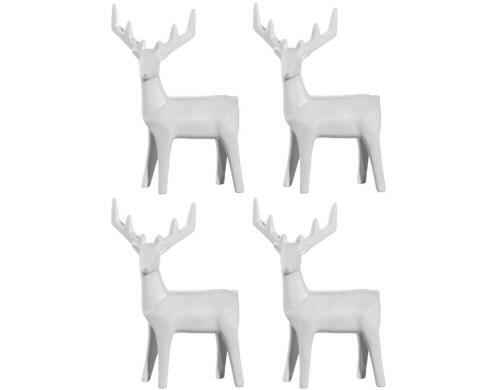 Leonardo Porzellanhirsch Ornare 17cm 4 Stück, 17x11x7cm