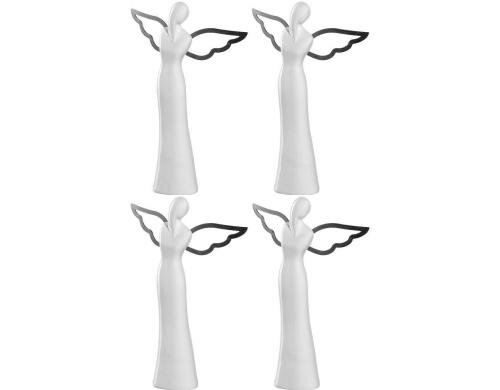 Leonardo Porzellanengel weiss 26cm 4 Stück, 26x17x6cm
