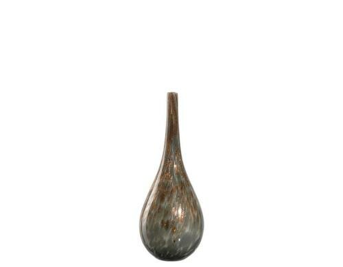 Leonardo Vase Cibo 36cm 1 Stück, H: 36cm, D: 14cm, grau gold