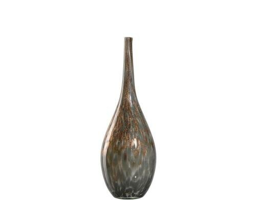 Leonardo Vase Cibo 46cm 1 Stück, H: 46cm, D: 16cm, grau gold