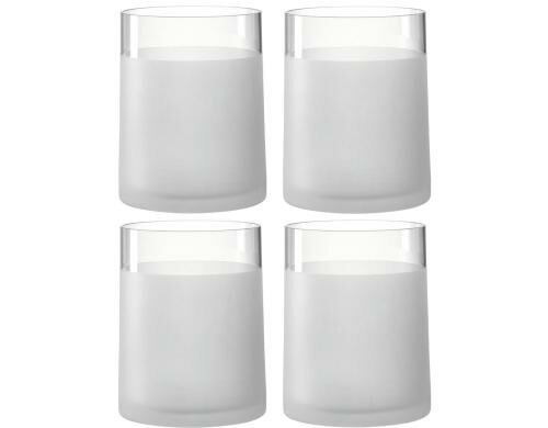 Leonardo Vase 19cm Novara 2 Stück, satiniert, H: 19cm, D: 15cm