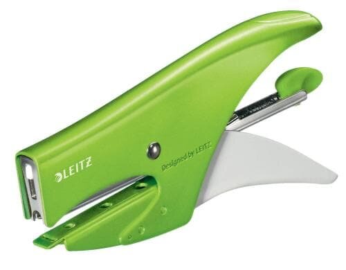 Leitz WOW Heftzange grün met., 30 Blatt, Metall, Blister