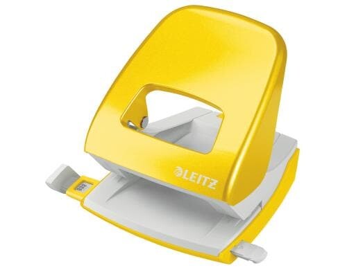 Leitz WOW Bürolocher NeXXt gelb metallic, 30 Blatt, Metall