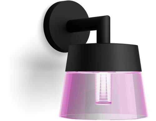 Philips Hue Wandleuchte Attract bk 8W LED, 600 lm, RGBW, 2200-6500K, Outdoor
