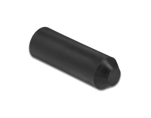 Delock Endkappen mit Innenkleber, 30x11mm schwarz, 2 Stück