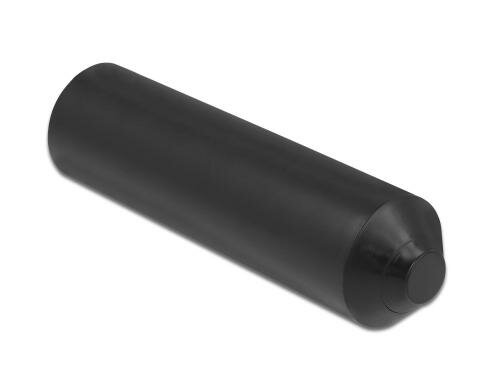 Delock Endkappen mit Innenkleber, 70x20mm schwarz, 2 Stück