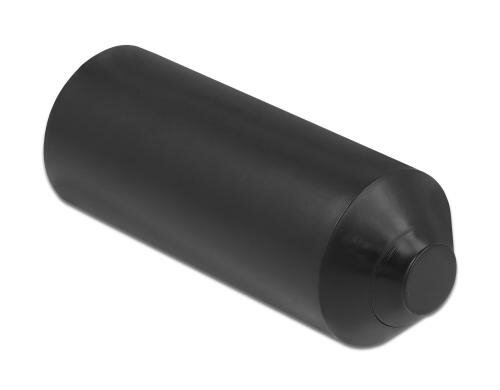 Delock Endkappen mit Innenkleber, 90x30mm schwarz, 2 Stück