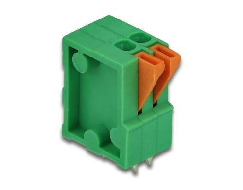 Delock Terminalblock für Platine 2Pin Rastermass: 2.54mm, vertikal, 4 Stück