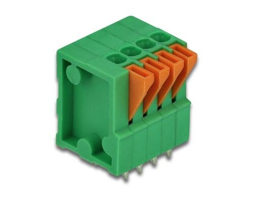 Delock Terminalblock für Platine 4Pin Rastermass: 2.54mm, vertikal, 4 Stück
