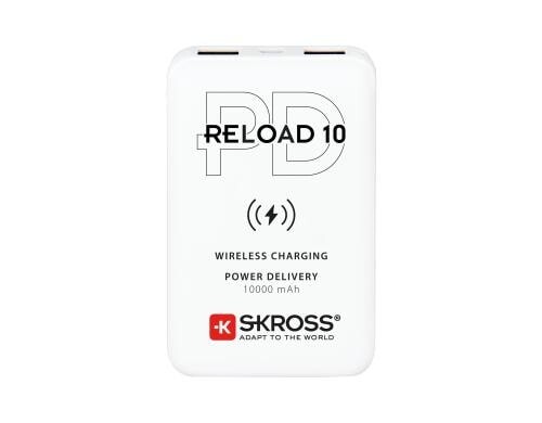 SKROSS RELOAD 10 PD Qi Power Bank 10000 mAh, USB A 2A, USB C 2A, 5 / 9V