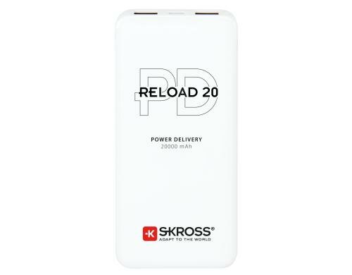 SKROSS RELOAD 20 PD Power Bank + Buzz Cable 20000 mAh, USB A 2A, USB C 2A, 5 / 9V