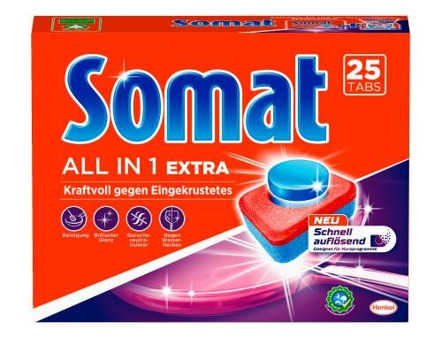 Somat Geschirrspültabs 10 Extra All in 1 25 Stück