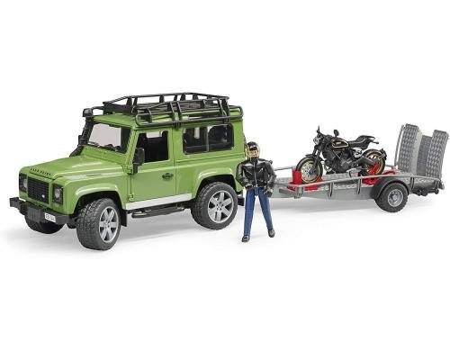 Bruder Land Rover Station Wagon mit Anhänger Ducati