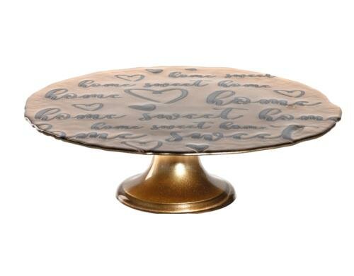 Leonardo Tortenplatte Decora 31cm Gold 1 Stück HxD: 9x31cm