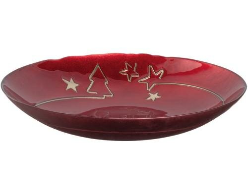 Leonardo Schale Decora 40cm Rot 1 Stück HxD: 7x40cm