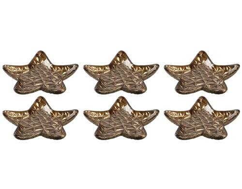 Leonardo Sternschale 15cm Gold 6tlg 6 Stück, HxD: 2x15cm, Glas