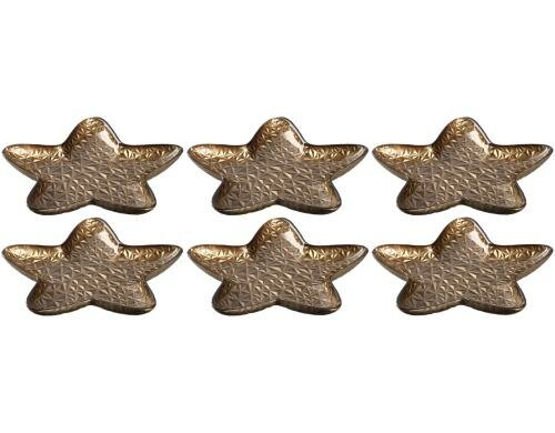 Leonardo Sternschale 23cm Gold 6tlg 6 Stück, HxD: 3x23cm, Glas