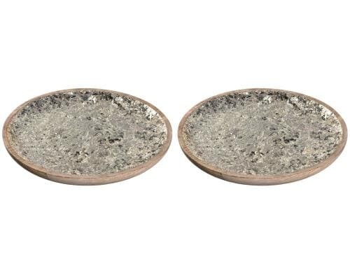 Leonardo Teller Ornare 28cm Mosaik 2er Set 2 Stück, DxH: 28x3cm