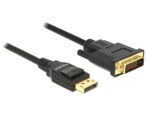 Delock DisplayPort - DVI-D Kabel, 2m Schwarz, Auflösung bis 3840 x 2160 @ 30 Hz