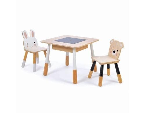 Tisch und Stühle Hase und Bär