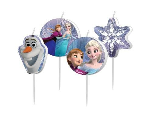 Amscan Kerze Frozen 2.5cm 4 Stück
