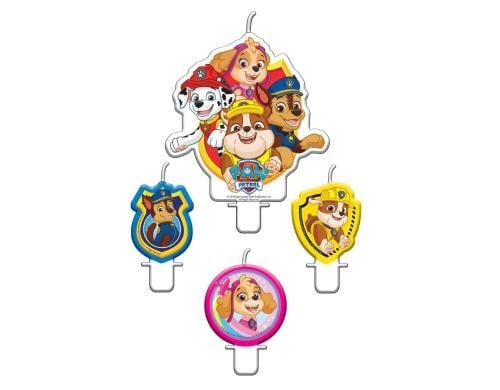Amscan Kerze Paw Patrol 4 Stück