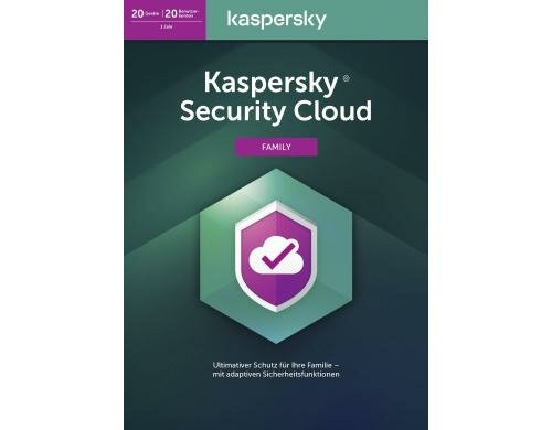 Kaspersky Security Cloud Family Edition Vollversion, 20 PC/MAC/ANDR, 1YR, DFI