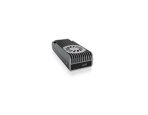 ICY BOX ext. M.2 NVMe Gehäuse IB-1822MF-C31 silber, USB 3.1 Type-C, M.2 PCIe NVMe SSD