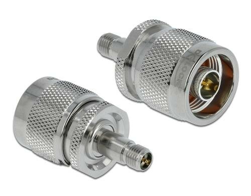 Delock Adapter N-Stecker zu RP-SMA-Buchse 37.55mm, vergoldet
