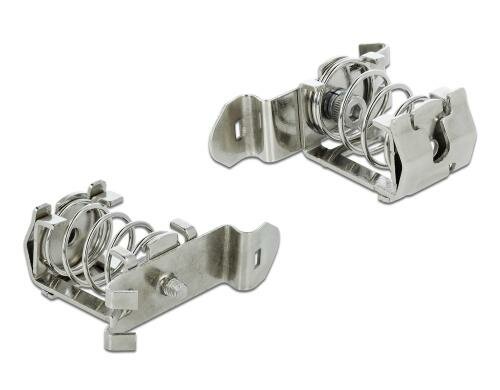 Delock Schirmklemme für 35mm Hutschiene Kabeldurchmesser 4-13.5mm, Metall