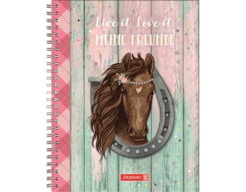 Brunnen Freundebuch Ponnylove Grösse: 16.5 x 20 cm, 80 Seiten