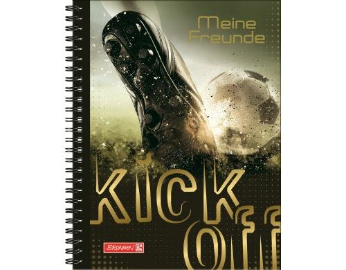 Brunnen Freundebuch Kick off Grösse: 16.5 x 20 cm, 80 Seiten