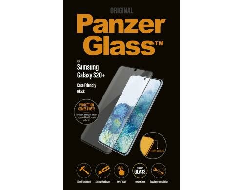 Panzerglass Displayschutz black Case Friend für Samsung Galaxy S20+