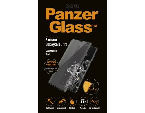 Panzerglass Displayschutz black Case Friend für Samsung Galaxy S20 Ultra