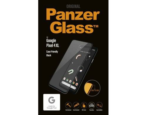 Panzerglass Displayschutz CaseFriendly blac für Google Pixel 4XL