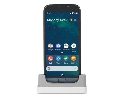 Doro 8050 Schwarz (mit Cradle + Wallet) 4G, 13MP