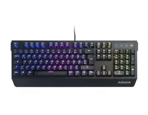 LC Power AiRazor KEY-MECH-1-RGB CH mechanische RGB Tastatur, Cherry MX Red, CH