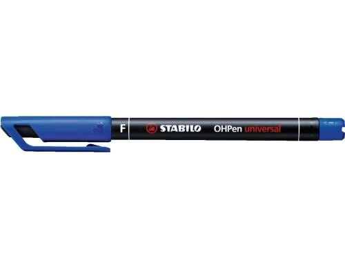 Stabilo OHPen universal Fein blau Inhalt: 10 Stk., wasserfest,