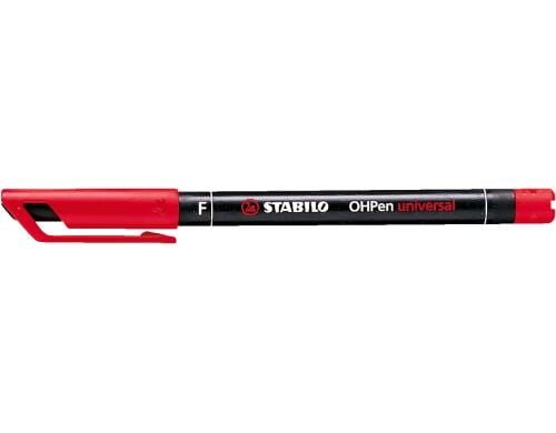 Stabilo OHPen universal Fein rot Inhalt: 10 Stk., wasserfest,