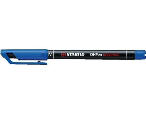 Stabilo OHPen universal Mittel blau Inhalt: 10 Stk., wasserfest,