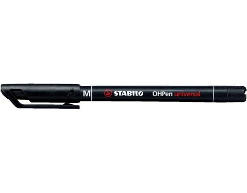 Stabilo OHPen universal Mittel schwarz Inhalt: 10 Stk., wasserfest,