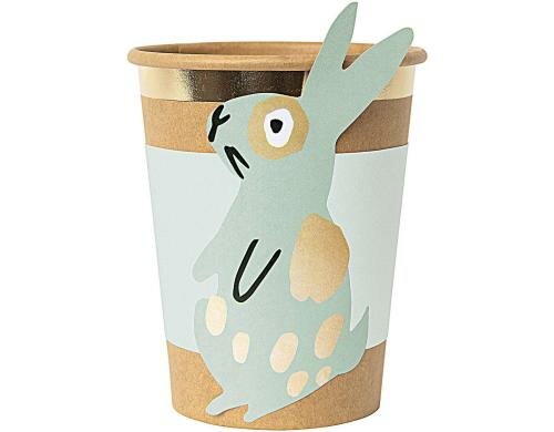 Rico Design Papiermanschetten Hase mint, 10.5 x 22.5cm