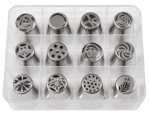 Paderno Spritztüllen 12er Set 12 verschiedene Formen